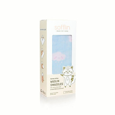 Khăn sợi tre đa năng Sofflin (Thái Lan) 120 x 120 cm - Happy Cloud