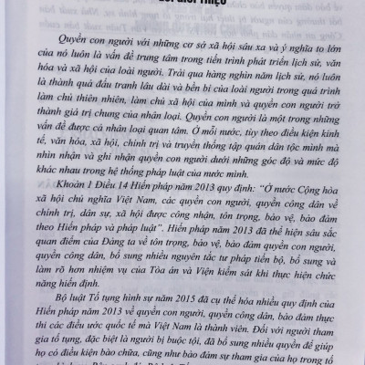 Pháp Luật Tố Tụng Hình Sự Với Việc Bảo Vệ Quyền Con Người