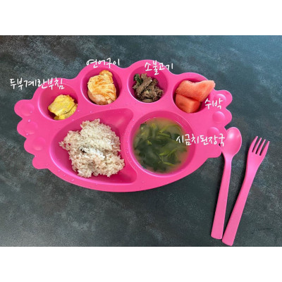 Khay ăn dặm an toàn cho bé - Khay thiên thần UINLUI