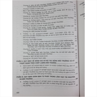 Sách Luật Bảo Vệ Môi Trường (có hiệu lực từ ngày 01-01-2022) và Văn Bản Hướng Dẫn Thi Hành - V2090P