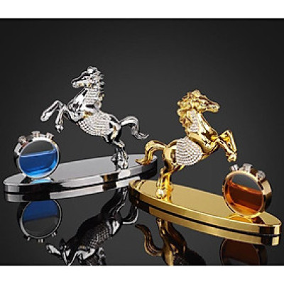 Tượng Phong Thuỷ Ngựa Vàng Đính Đá Cao Cấp - Tượng Mã Đáo Thành Công Trang Trí Bàn Làm Việc, Ô Tô 