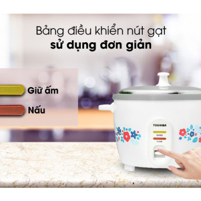 Nồi cơm nắp rời Toshiba RC-18MH2PV(F) 1.8 lít - Hàng chính hãng( Chỉ giao HCM)