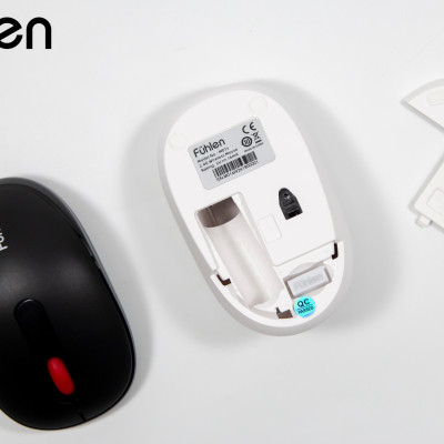 Chuột không dây Fuhlen M01s Pin trâu, siêu nhạy, bảo hành Ninza 24 tháng, tặng kèm pin- Hàng chính hãng