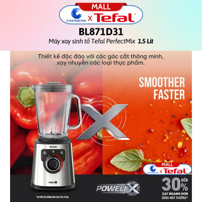 Máy xay sinh tố Tefal PerfectMix BL871D31 - Hàng chính hãng - Bảo Hành 12 Tháng