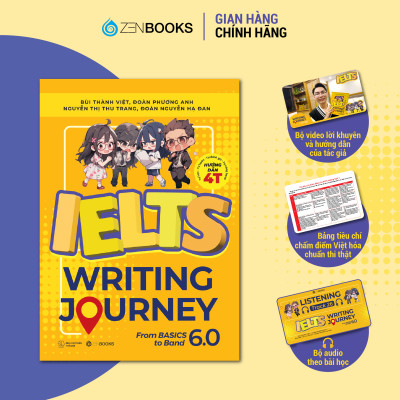 Combo Bộ Sách Ielts Writing Journey - Lộ Trình Từ Cơ Bản Đến Band 8.0