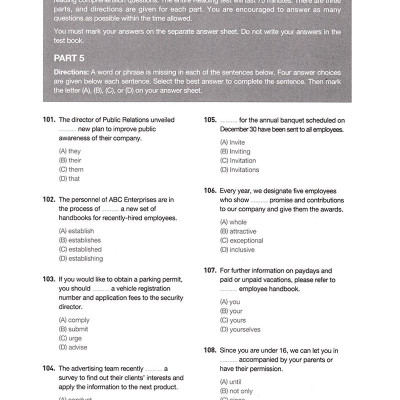 Complete TOEIC Reading Comprehension