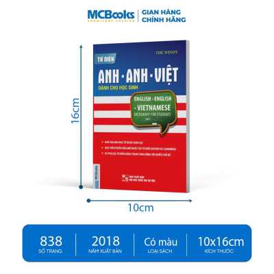 Sách - Từ Điển Anh-Anh-Việt Dành Cho Học Sinh - MCBooks