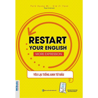 Sách - Restart Your English - Yêu Lại Từ Đầu Tiếng Anh - Traveling Abroad + More Expression + Basic Grammar +  Daily Life - Combo 4 Cuốn - MCBooks