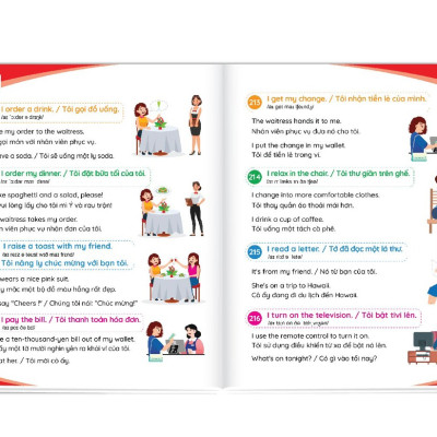 Sách 900 câu giao tiếp tiếng Anh thường dùng hằng ngày Cẩm nang cho mẹ cùng con học tiếng anh mỗi ngày (song ngữ Anh – Việt) File nghe Quét mã QR