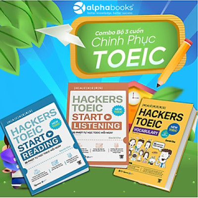 Trạm Đọc | Combo Hackers TOEIC Bứt Phá Điểm Số: Hackers TOEIC Vocabulary + Hackers TOEIC Start Reading + Hackers TOEIC Start Listening