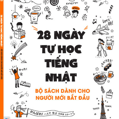 Bộ sách 4 cuốn ( 28 ngày tự học tiếng nhật  - ghi chú luyện viết sách bài tập - tự học tiếng nhật dành cho người mới bắt đầu - tập viết tiếng nhật hiragana )t