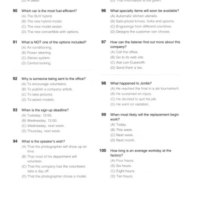 New TOEIC Actual Test Part 3,4 (Kèm CD)