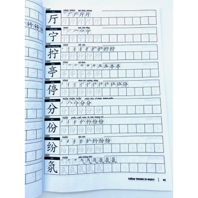 Combo Luyện Viết Chữ Hán Tập 1+2