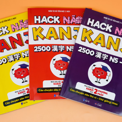 Combo Hack Não Kanji + Hack Não 1700 Từ Vựng Tiếng Nhật Giao Tiếp