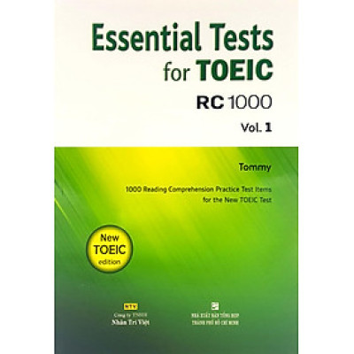 Essential Test For TOEIC RC 1000 Vol 1 (Không CD)