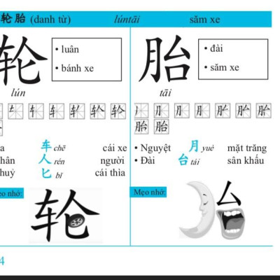 Siêu trí nhớ chữ Hán phiên bản mới (In màu, có Audio nghe, hướng dẫn viết từng nét từng chữ) + DVD quà tặng