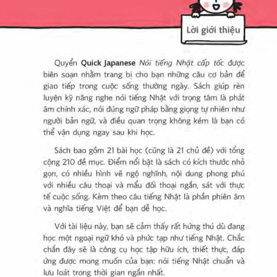 Quick Japanese – Nói Tiếng Nhật Cấp Tốc (Kèm CD Hoặc File MP3)