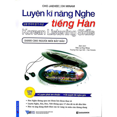 Combo Luyện Kĩ Năng Nghe Tiếng Hàn ( Dành Cho Người Mới Bắt Đầu +  Dành Cho Trình Độ Trung Cấp) + CD - Bản Quyền