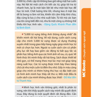 5.000 Từ Vựng Tiếng Anh Thông Dụng Nhất (Tái Bản 2023)