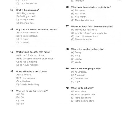 New TOEIC Actual Test Part 3,4 (Kèm CD)