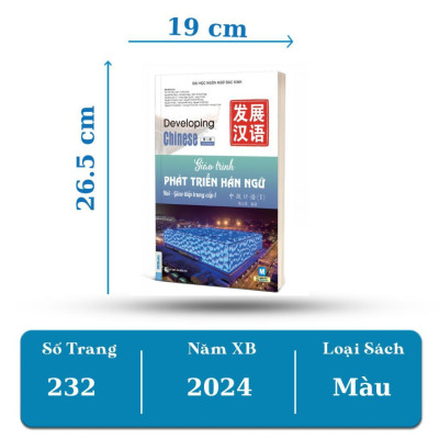 Sách - Giáo Trình Phát Triển Hán Ngữ Nói - Giao Tiếp Trung Cấp 1 - MCBooks