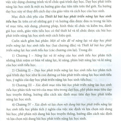 Thiết Kế Bài Học Phát Triển Năng Lực Học Sinh Tiểu Học