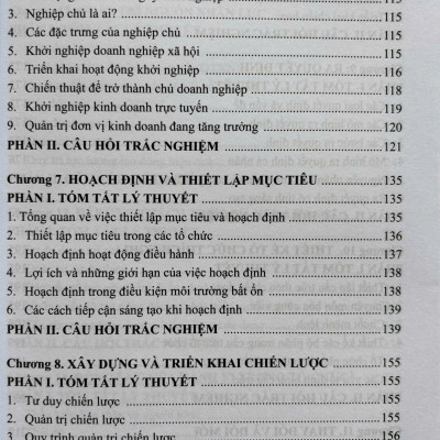 Quản Trị Học - Tóm Tắt Lý Thuyết Và Câu Hỏi Trắc Nghiệm