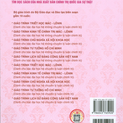 Combo Giáo Trình Tư Tưởng Hồ Chí Minh + Giáo Trình Kinh Tế Chính Trị Mác – Lênin (Dành Cho Bậc Đại Học Hệ Không Chuyên Lý Luận Chính Trị) - Bộ mới năm 2021