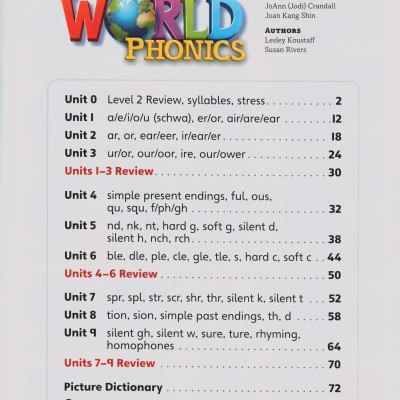 OUR WORLD AME PHONICS 3 STUDENT BOOK & AUDIO CD