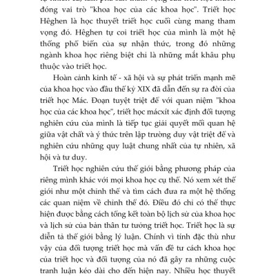 Giáo trình Triết học (Dùng cho khối không chuyên ngành triết học trình độ đào tạo thạc sĩ, tiến sĩ các ngành khoa học tự nhiên, công nghệ) - bản in 2025