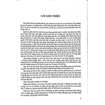 Giáo trình Sinh học phát triển