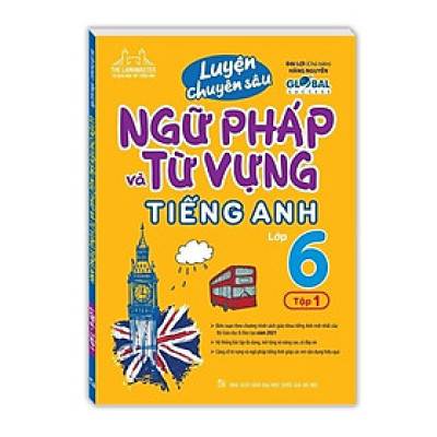 Sách - The Langmaster - Global Success Luyện Chuyên Sâu Ngữ Pháp Và Từ Vựng Tiếng Anh Lớp 6 - Tập 1 - Minh Thắng