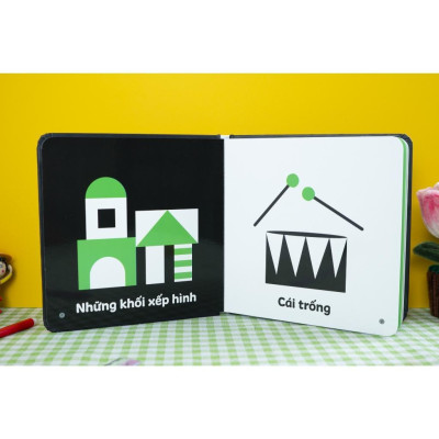 Sách - Kích thích thị giác và xúc giác - Cho trẻ 0 - 3 tuổi - Combo 4 Cuốn - Đinh Tị Books