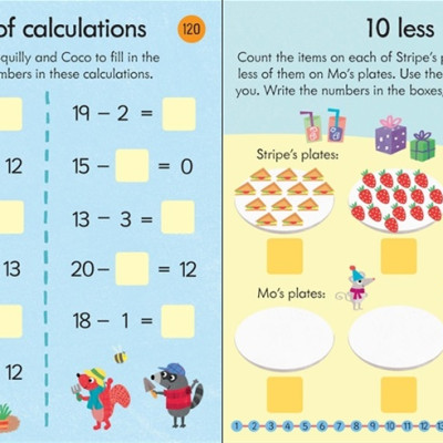 Sách tiếng Anh - Usborne Key Skills Practice Pad: Subtracting 5-6