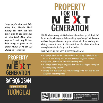 Bất Động Sản Cho Thế Hệ Tương Lai - Chuẩn Bị Cuộc Sống Giàu Có Bền Vững Cho Gia Đình