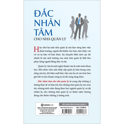 Đắc nhân tâm cho nhà quản lý (Tái bản)