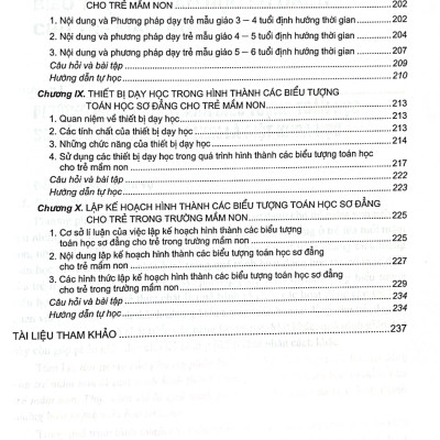 Lí luận và phương pháp hình thành biểu tượng toán học sơ đẳng cho trẻ mầm non