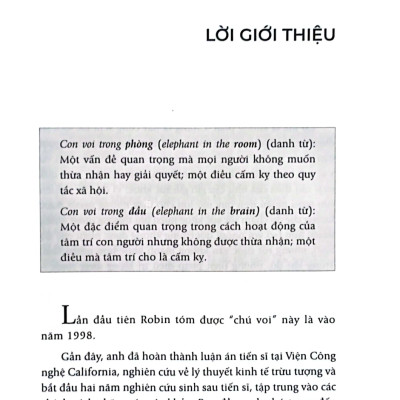 Trong Đầu Có Giấu Con Voi - The Elephant In The Brain (Tuệ Tri)