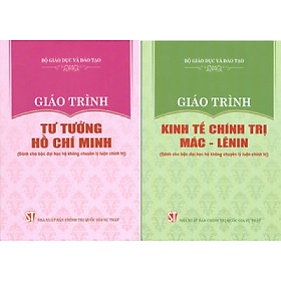 Combo Giáo Trình Tư Tưởng Hồ Chí Minh + Giáo Trình Kinh Tế Chính Trị Mác – Lênin (Dành Cho Bậc Đại Học Hệ Không Chuyên Lý Luận Chính Trị) - Bộ mới năm 2021