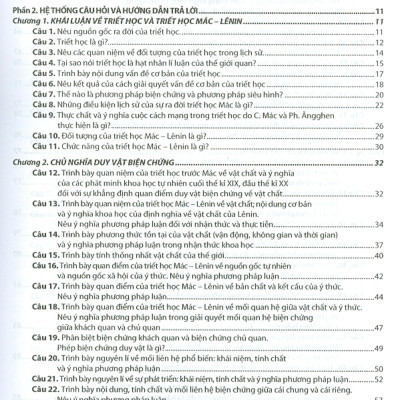 Hướng Dẫn Ôn Thi Hiệu Quả Môn Triết Học Mác - Lênin (Dùng Cho Sinh Viên Đại Học Không Chuyên Lí Luận Chính Trị)