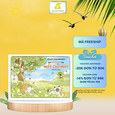 Sách Tô Màu - Qua Lăng Kính Của Một Chú Mèo - AZ Việt Nam