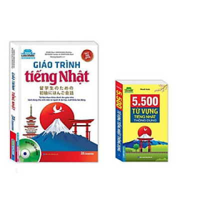 Sách - Giáo Trình Tiếng Nhật - Bìa Mềm + 5500 Từ Vựng Tiếng Nhật Thông Dụng - Minh Thắng