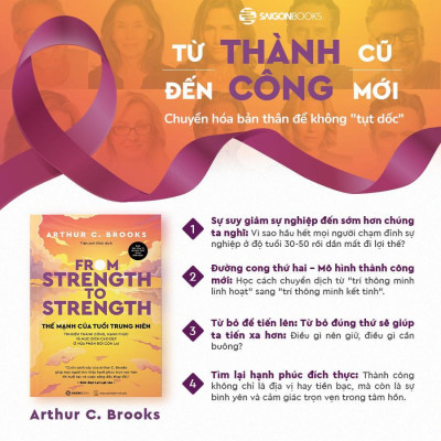 Sách - Thế Mạnh Của Tuổi Trung Niên - Arthur C. Brooks - Saigon Books