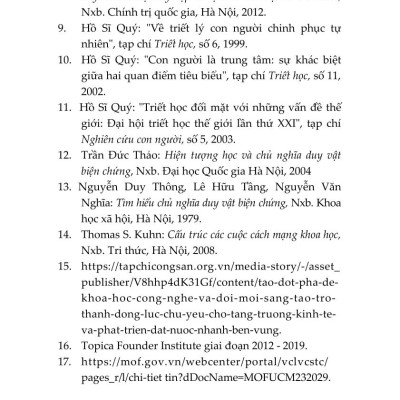 Giáo trình Triết học (Dùng cho khối không chuyên ngành triết học trình độ đào tạo thạc sĩ, tiến sĩ các ngành khoa học tự nhiên, công nghệ) - bản in 2025