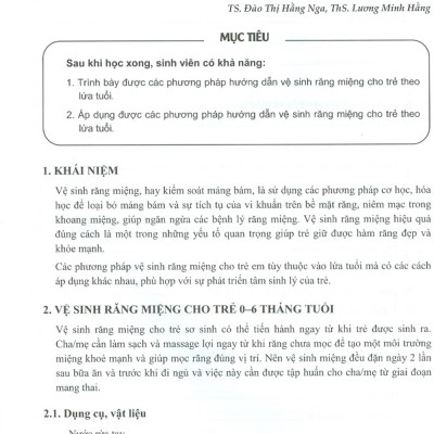 Thực Hành Lâm Sàng Nha Khoa Trẻ Em