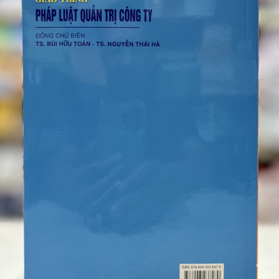 GIÁO TRÌNH PHÁP LUẬT QUẢN TRỊ CÔNG TY