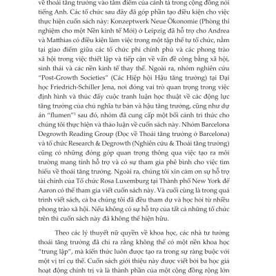 TƯƠNG LAI SẼ LÀ THOÁI TĂNG TRƯỞNG – Matthias Schmelzer, Andrea Vetter, Aaron Vansintjan