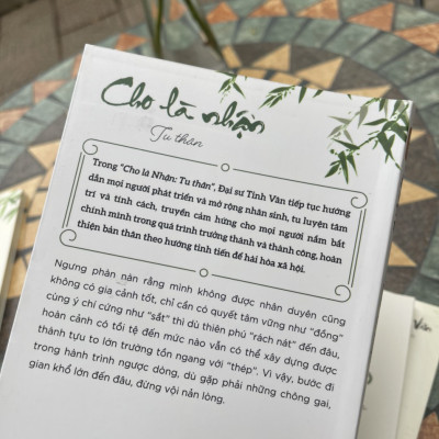 CHO LÀ NHẬN: Tu thân – Đại Sư Tinh Vân – Lê Minh Châu dịch – Bizbooks – NXB Hồng Đức (Bìa mềm)