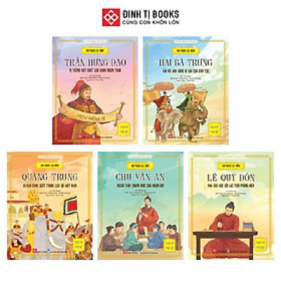 Sách - Khí phách Lạc Hồng - Truyện kể danh nhân Việt Nam - Combo 5 Cuốn - Đinh Tị Books