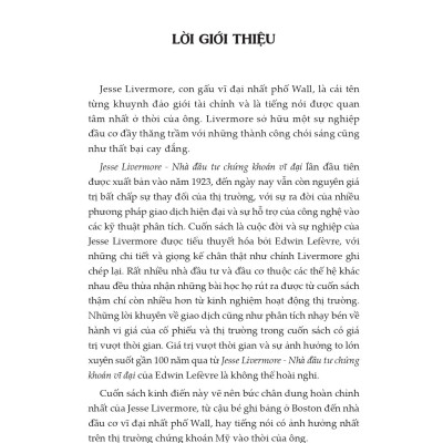 Jesse Livermore - Nhà Đầu Tư Chứng Khoán Vĩ Đại